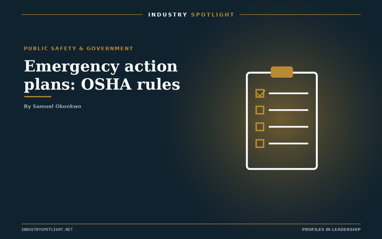 Workplace Emergency Action Plans: What OSHA Requires